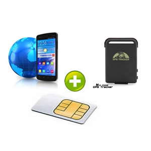 EwayTrack + Tracker portatif TK-102 + SIM